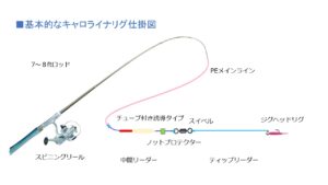 キャロライナリグ仕掛け図