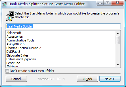 Start Menu Folder